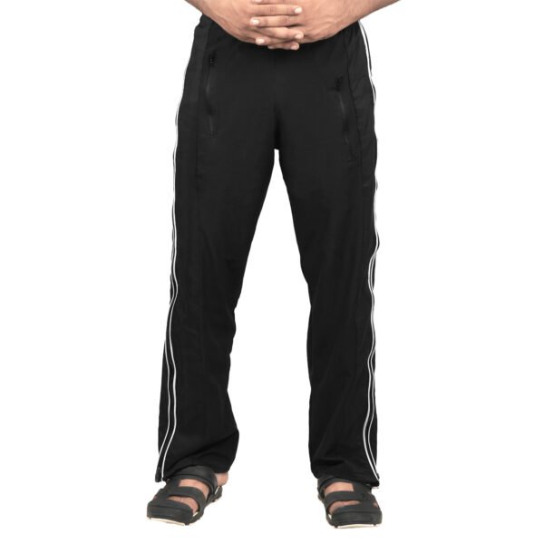 stylish comfortable joggers with long zip - Image 3